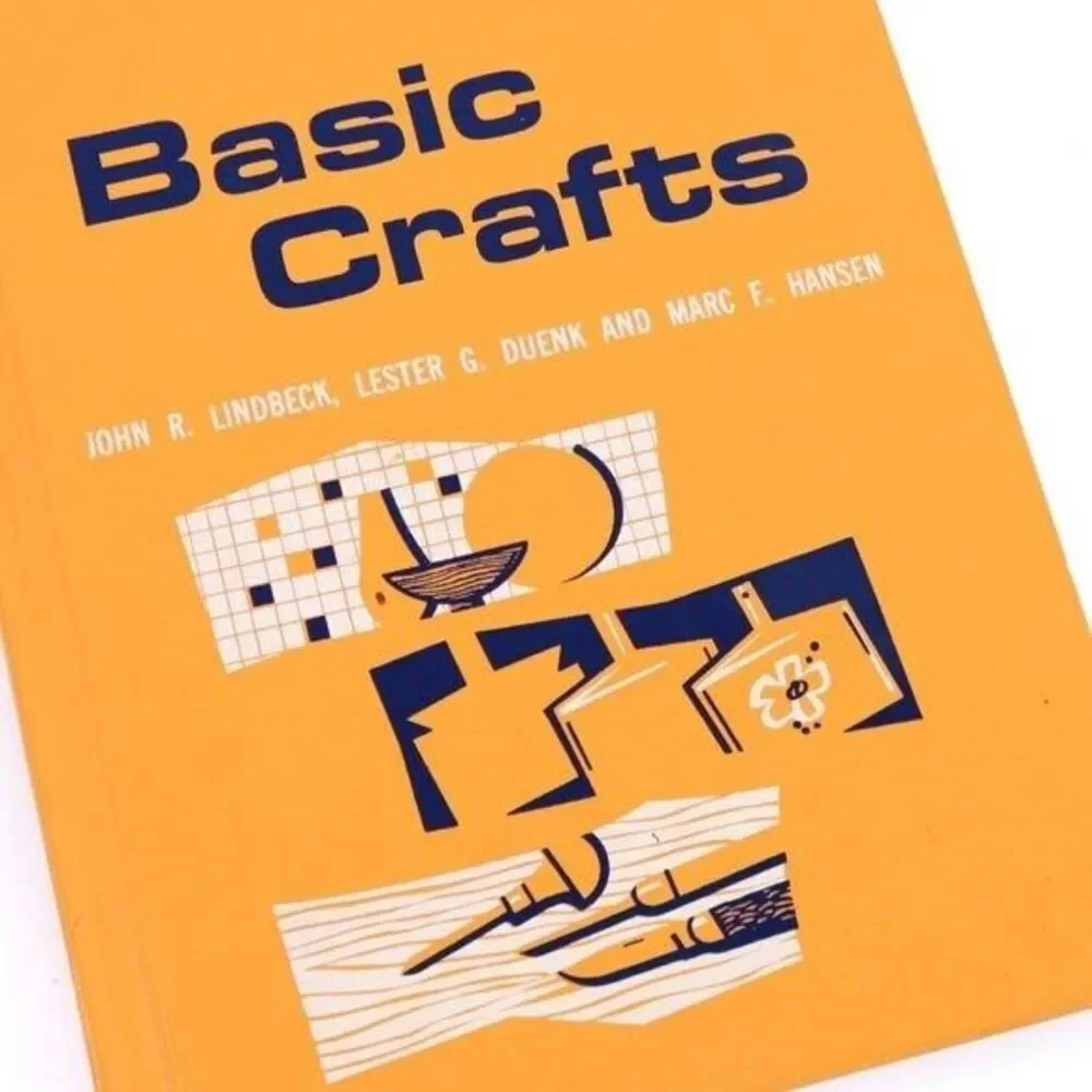 Basic Crafts by John Lindbeck Vintage Book 1969 Instant Library Coffee Table